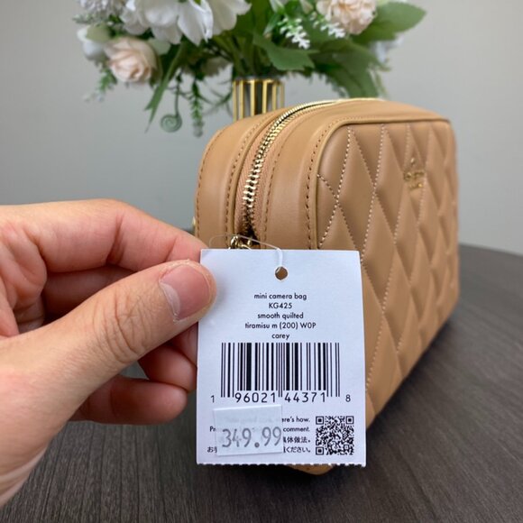 Kate Spade KG425 Carey Smooth Quilted Mini Camera Bag, Tiramisu M - Picture 5 of 5